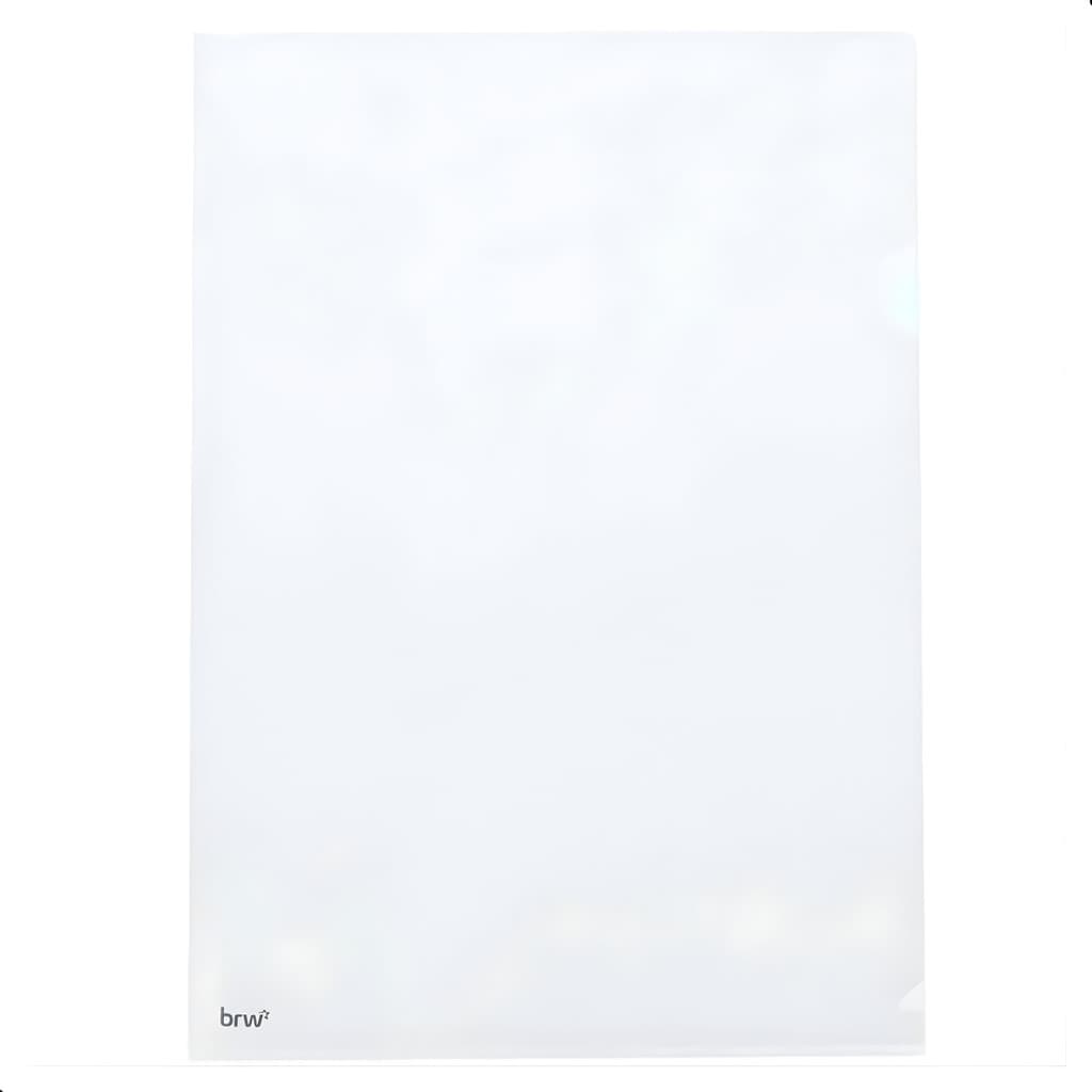 Pasta L A4 Organizadora para Documentos Kit com 10 Unidades Transparente para Escritório