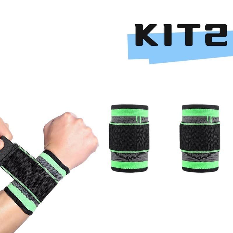 Kit 2 Unidades  Munhequeira de Compressão para Esportes - Suporte Ideal para Academia e Treinamento