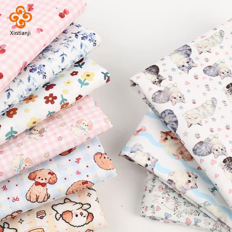 Tecido De Lona Impresso Dos Desenhos Animados DIY Para Capa De Sofá Toalhas De Mesa Cortinas Sacos Feitos À Mão Materiai