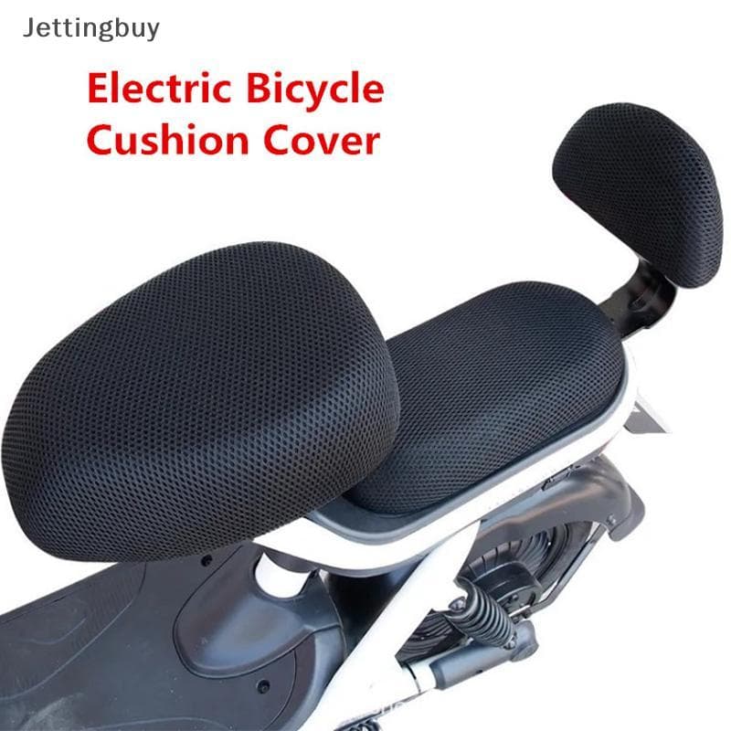 [Jetingbuy] Capa De Assento De Bicicleta Elétrica Bateria Universal Para De Carro Proteção Solar Respirável Macia E Conf