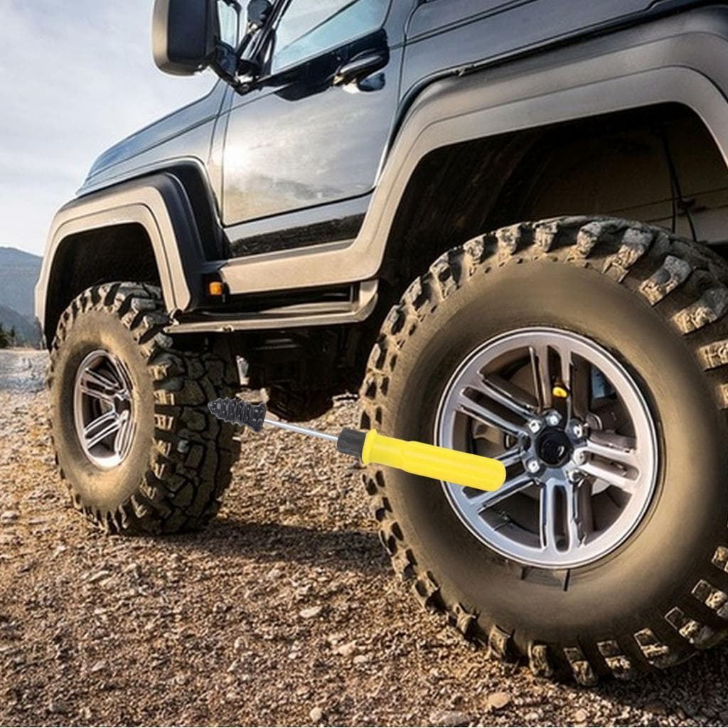 Kit de unhas de borracha para reparo de pneus, parafuso de autoatendimento e chave de fenda para carro, motocicleta,