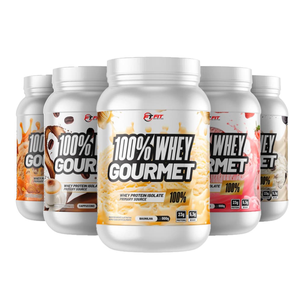 100% Whey Protein Gourmet Concentrado e Isolado 23g Proteína
