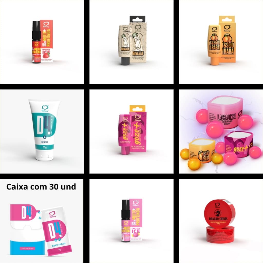 Lubrificante Íntimo Feminino a base de agua beijavel Sexshop