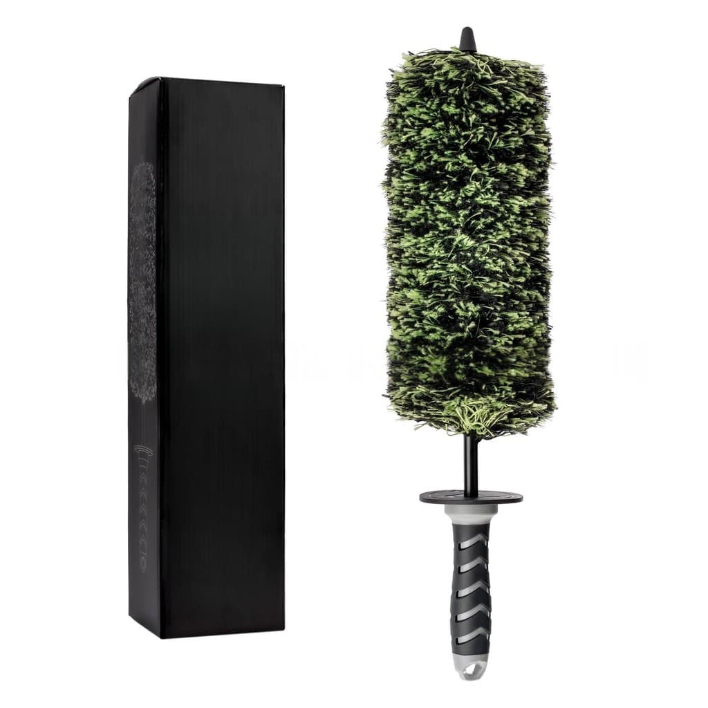 Escova De Roda De Carro De Cerdas Macias-Ferramenta De Limpeza De Aro Profunda Para Jantes De Liga/Aço , Pneus , Detalha