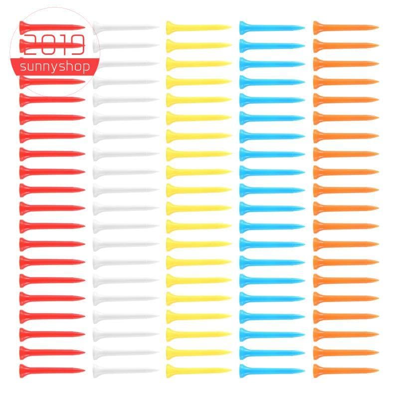 [Bestseller S] 100 Peças Camisetas De Golfe 54 mm De Plástico Cor Mista