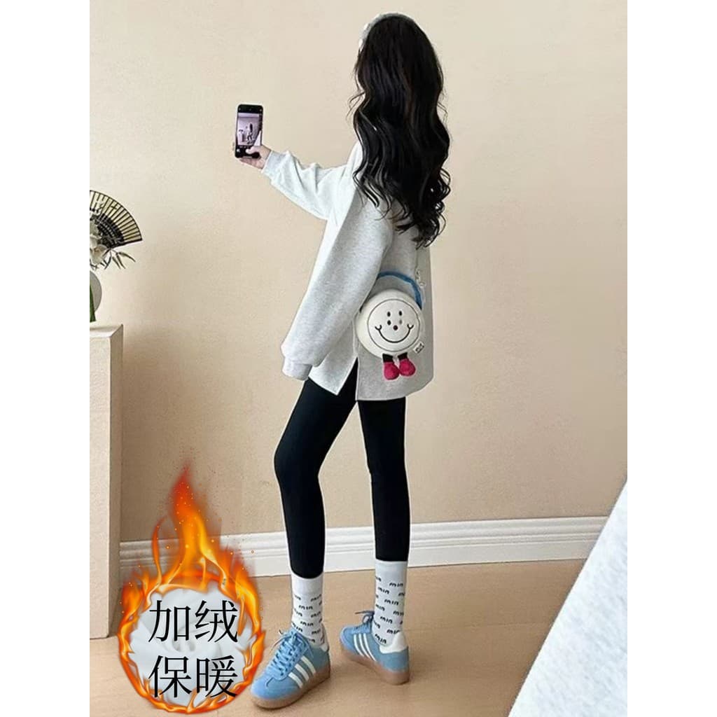 Roupa de maternidade outono terno moda 2026 novo estilo topo solto capa barriga moletom de manga comprida usar outono in