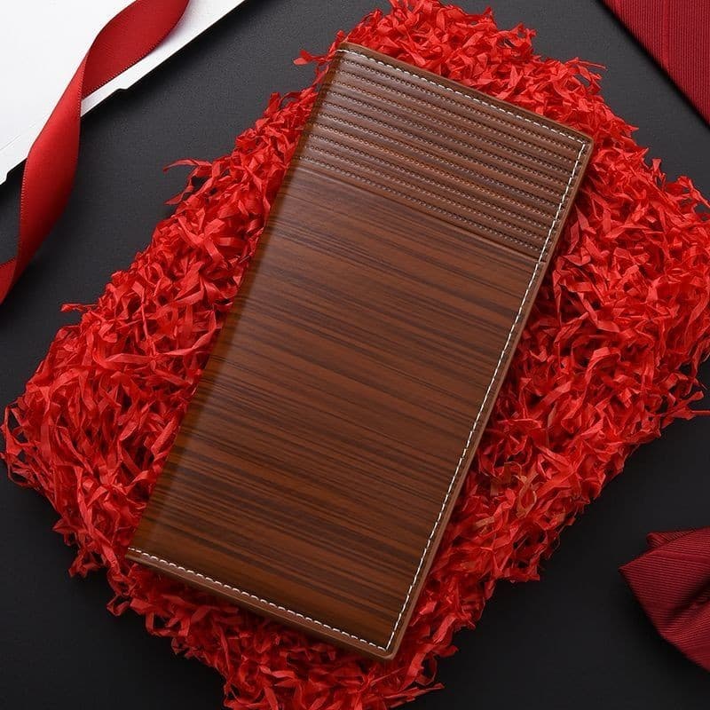 Carteira masculina carteira longa Multi-cartão carteira titular do cartão azul masculino