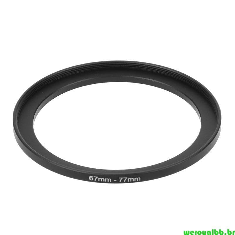 weroyalbb 67mm A 77mm Metal Step Up Anéis Adaptador Lente Filtro Câmera Ferramenta Acessórios