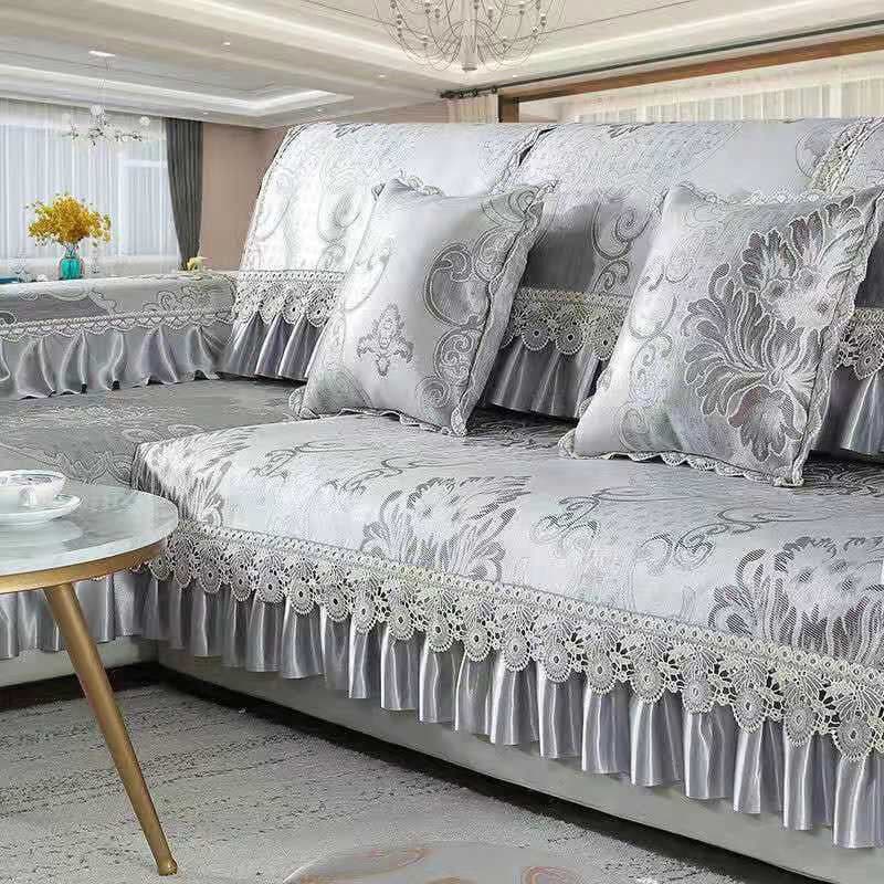 Almofada verão legal tapete legal sofá almofada antiderrapante estilo europeu capa tecido verão almofada estilo pregando