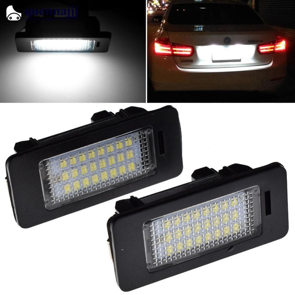 QUENNA 1 Peça/2 Peças 6000k Luz De Placa De Carro Branca Sem Erro Led Matrícula Para BMW E39 E60 E90 E91 E92 E61 E60 E70