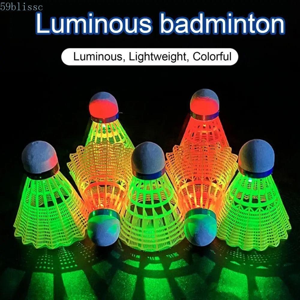 Bolas Luminosas De Badminton BLISSC , De Iluminação LED Coloridas Para , Petecas De Nylon Iluminadas