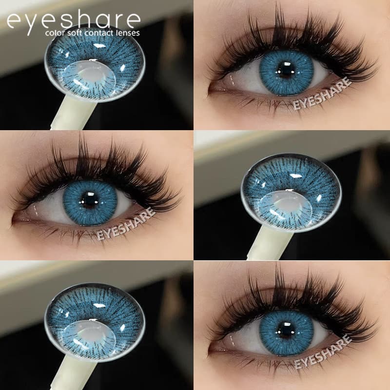 Lente De Contato Eyeshare Lentes Azul Suaves E Elegantes