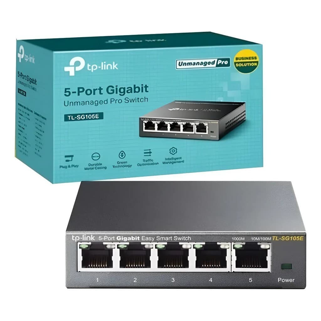 Switch 5pt TL-SG105E Gigabit 10/100/1000mbps TP-Link 