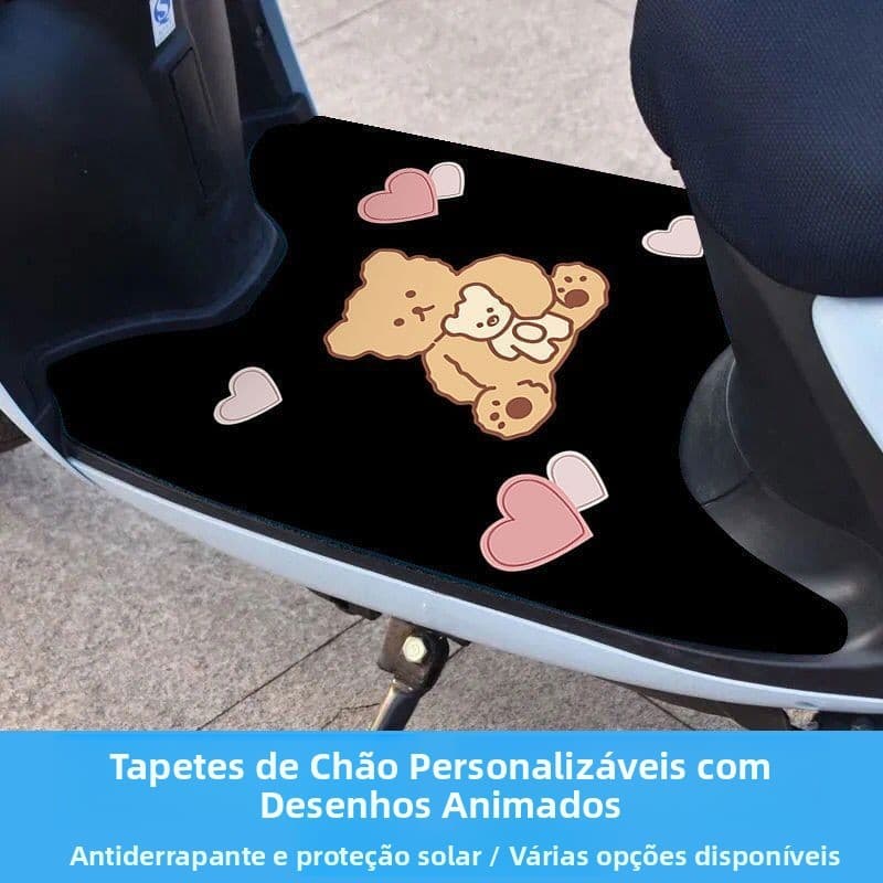 Almofada de Pé Estilo Cartoon Fofo Pedal Universal para Scooter Elétrico Almofada de Pé Corte Livre Antiderrapante Perso
