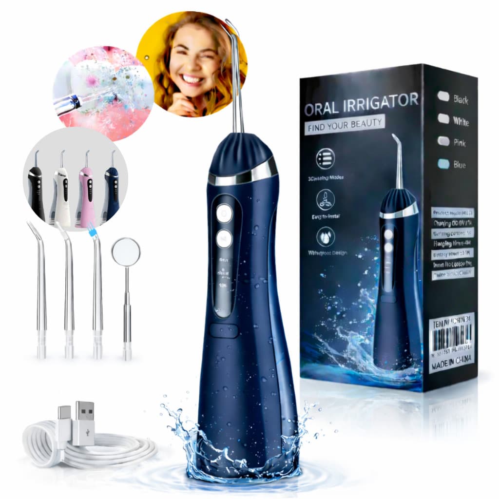 Irrigador Oral Portátil Jato de Água para Higiene Bucal WaterPik