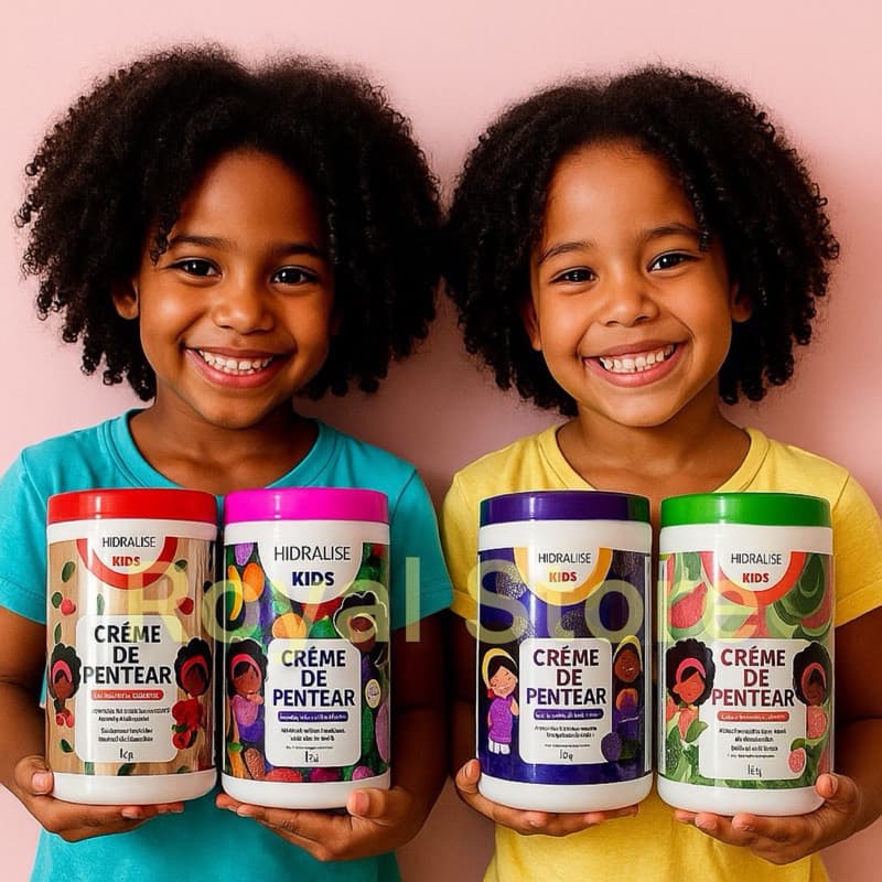 POTE De Creme para Pentear 1KG Cachos Sem Frizz Hidralise Brilho Definição Finalizador Cachinhos