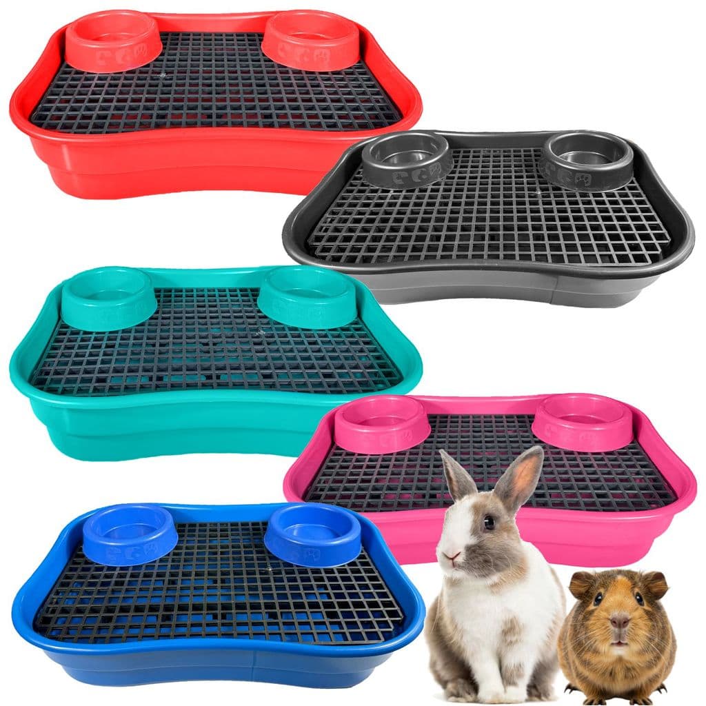 Bandeja Sanitário com Grade para Porquinho da índia Coelho Roedores
