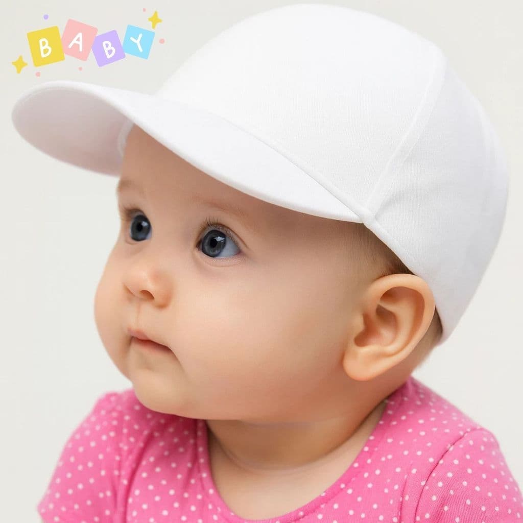 Boné de bb nenem recém-nascido  Elástico RN 3 a 12 meses Bebê Liso Infantil Criança Menino Menina