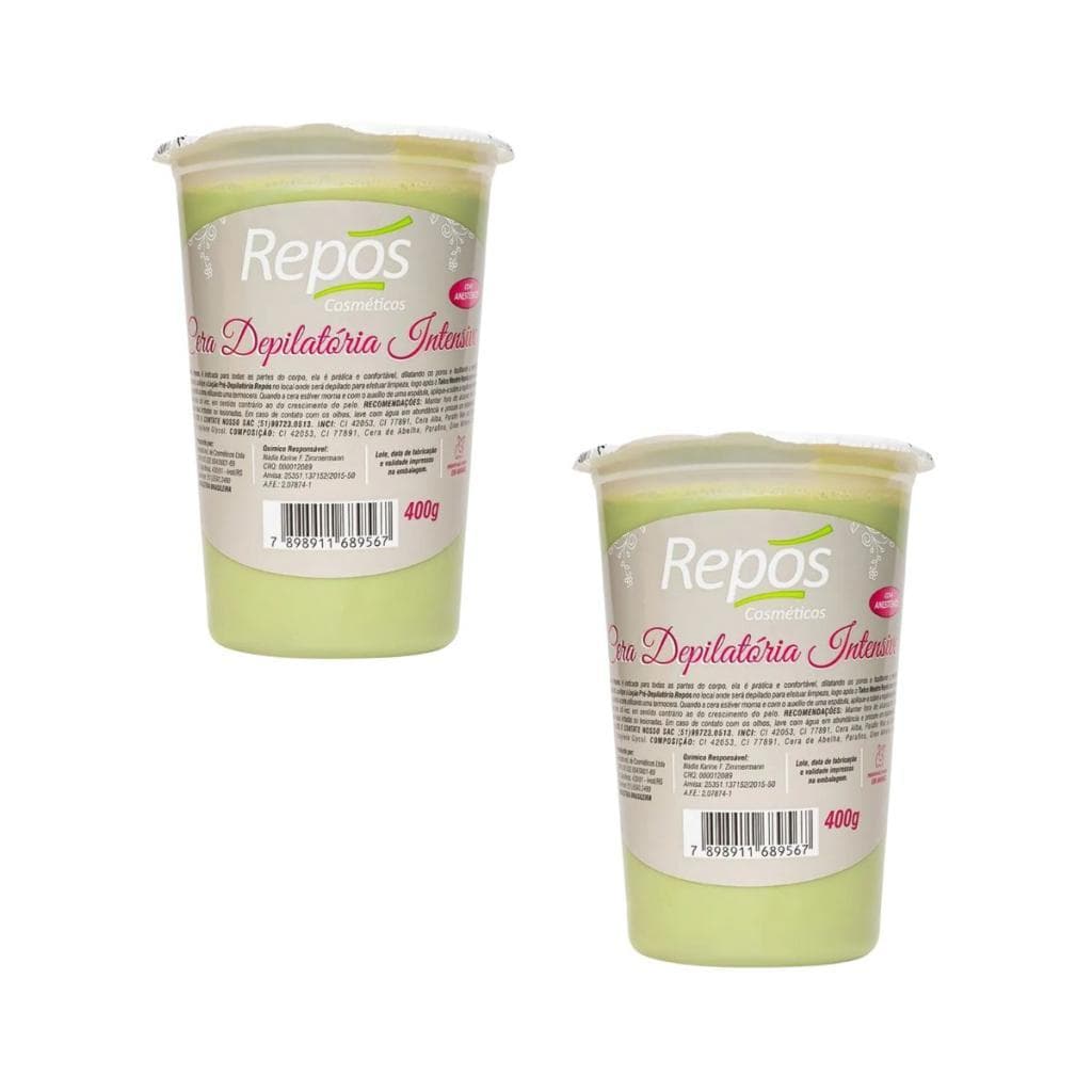 Kit Repos 2 Ceras Em Pote Intense 400g