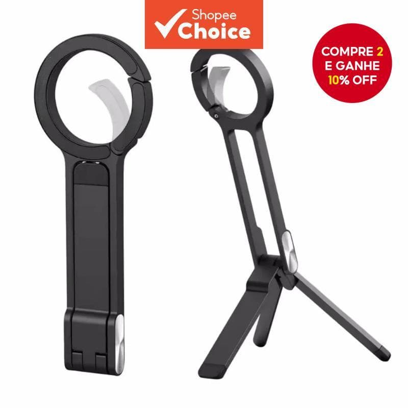 Suporte Magnético Portátil Dobrável para Celular Tripé Compatível com iPhone 17 16 15 14 13 Pro Max para Samsung Xiaomi