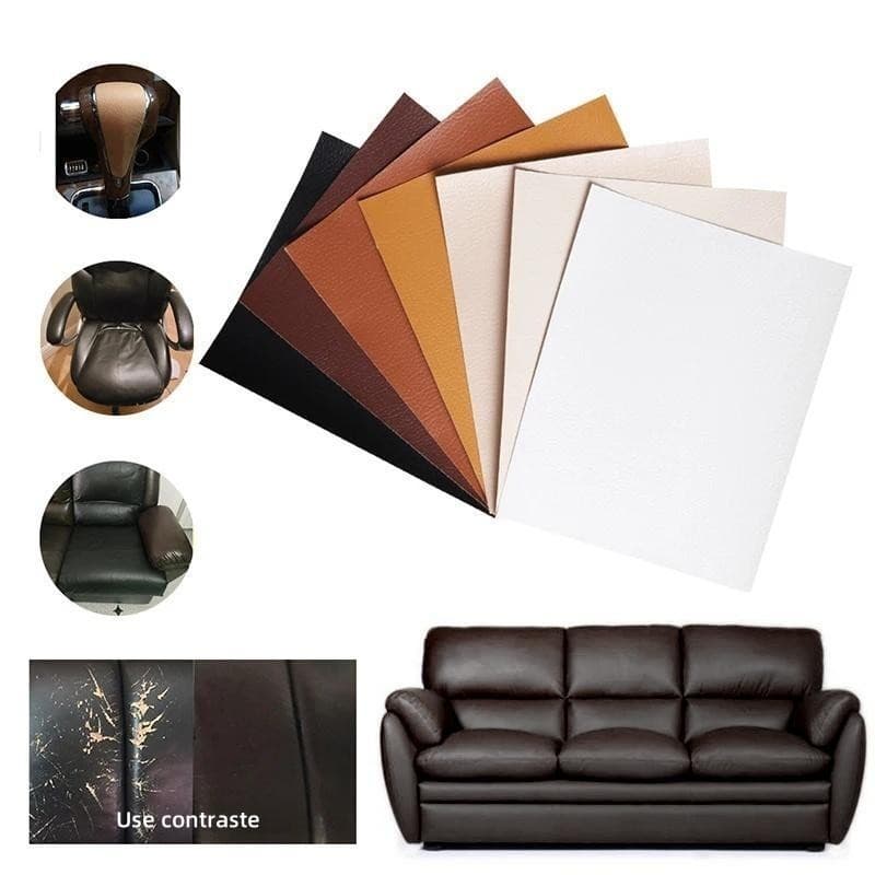 Couro Auto Adesivo para Reparo e Revestimento para Sofá - Bolsa - Carro - parede - cadeira - moveis 1,50 X 50 CM