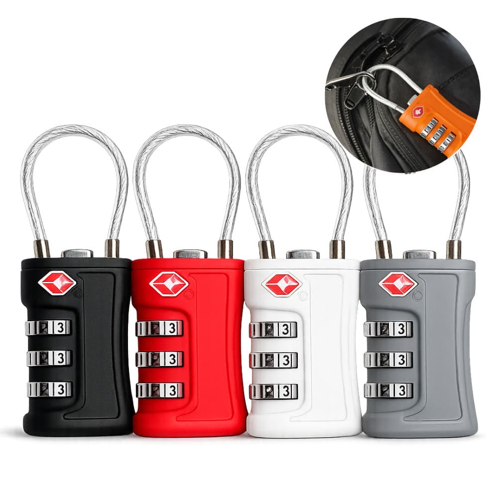 Cadeado com Senha TSA para Mala Mochila Armário Bolsa