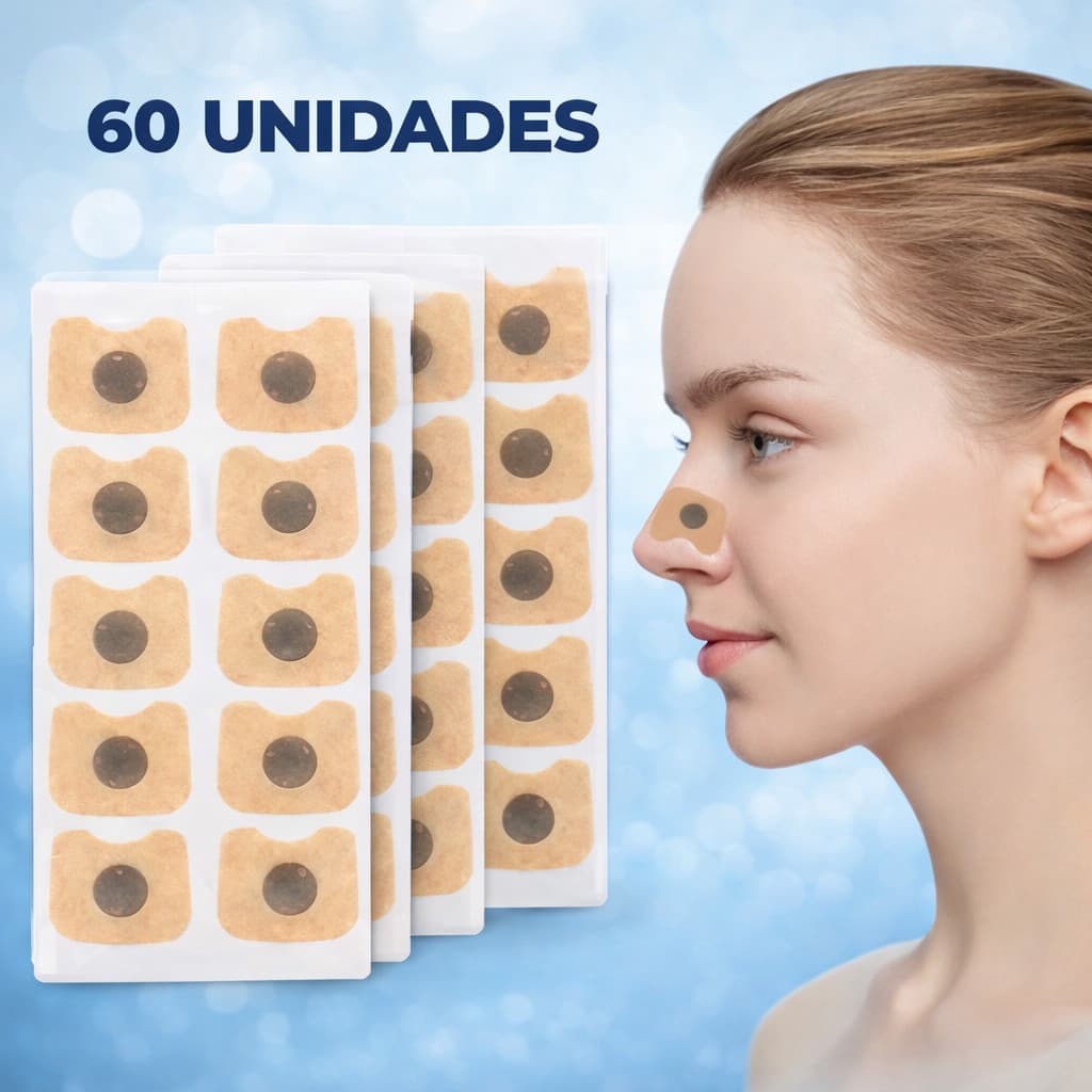 KIT REFIL REPOSIÇAO 30  Adesivos Magnéticos Para Dilatador Nasal 15 OU 30 DIAS
