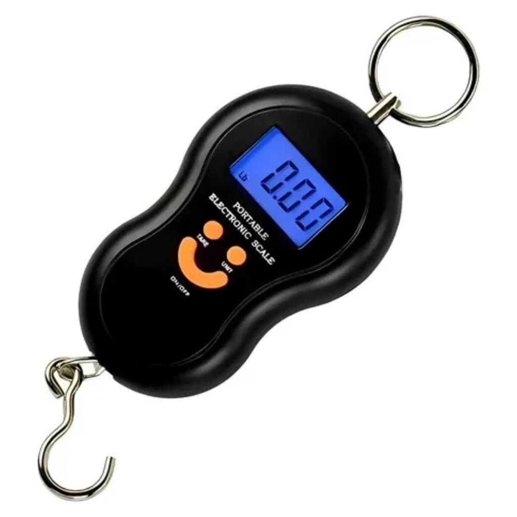 Balança Portátil Digital Precisão Mão Bolsa Mala Peixe Ate 50kg