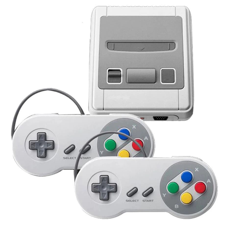 Video Game Clássico console retro Super Mini SNES 8 Bits 620 Jogos 2 controles