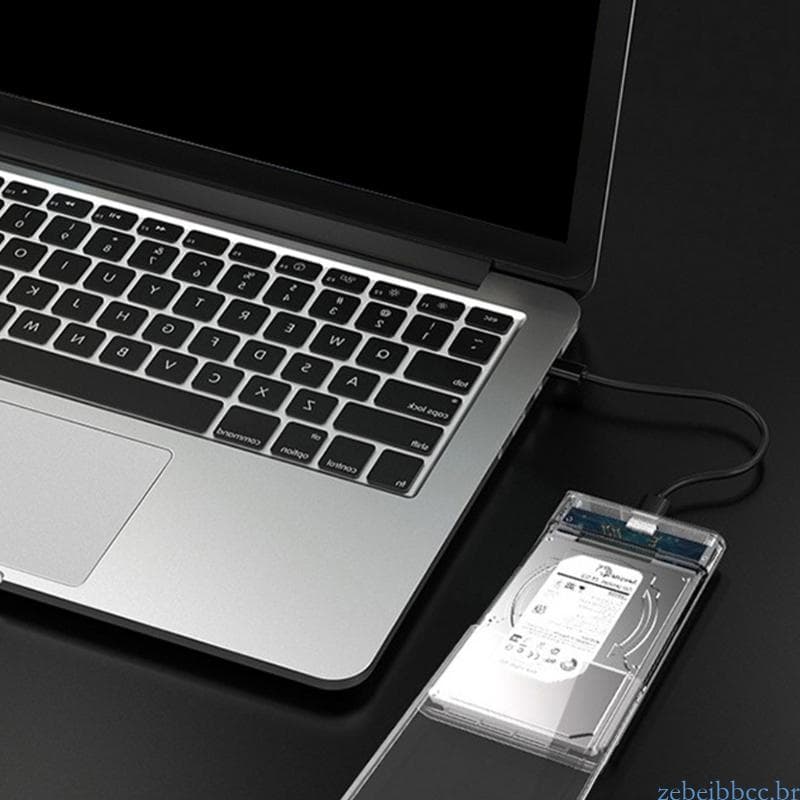 zebeibbcbr Gabinete Disco Rígido Externo Elegante 2 5 Polegadas Para Todos Os Usuários, Transferência Rápida D