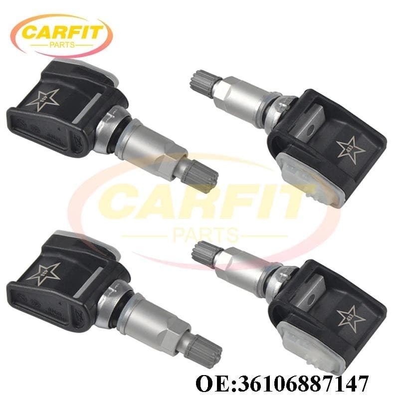 4PCS 36106887147 A0009052102 6887140-01 Sensor De Pressão Dos Pneus TPMS Para Mercedes-Benz W177 W247 W213 BMW F40 G20 G