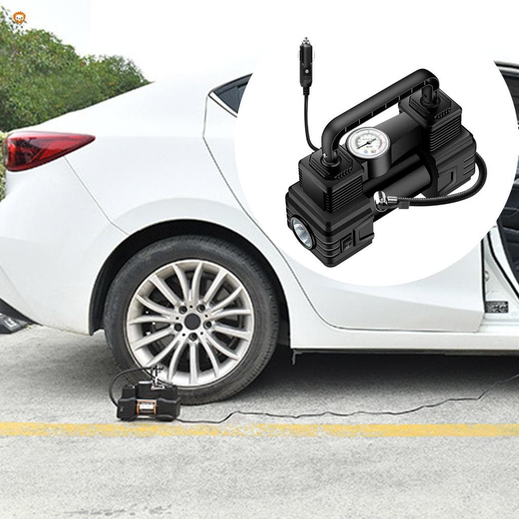 Compressor De Ar Portátil Para Inflar Pneus , Bomba Fácil De Operar Com Grande Capacidade De Bateria , Adequado Emergênc