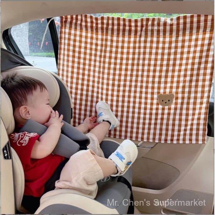 Cortinas com ventosas para janelas de carro, proteção UV