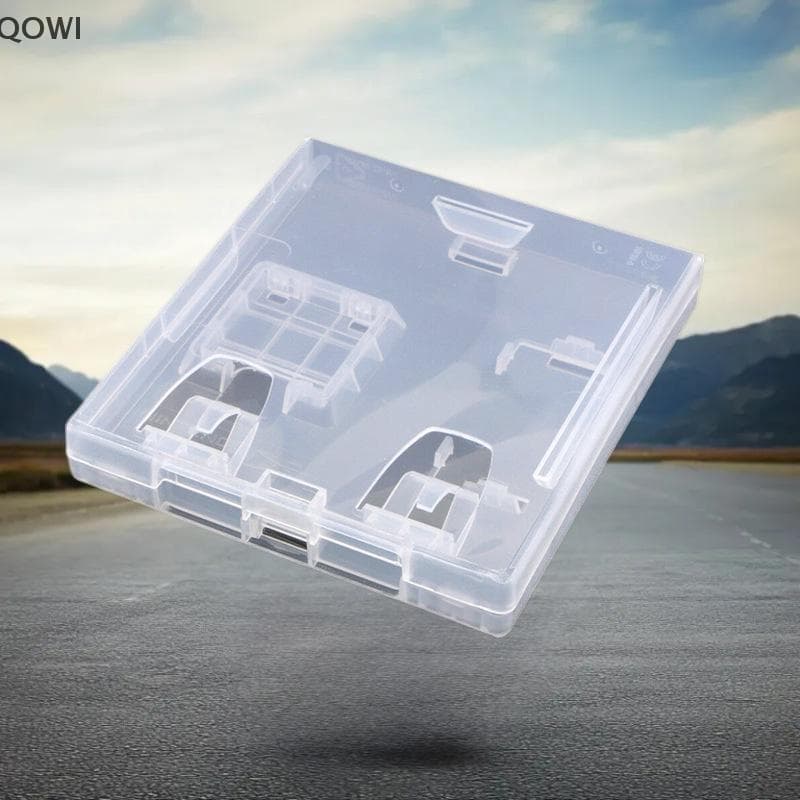 qo Caixa De Armazenamento De Cartão De Jogo , Protetora De Plástico Transparente , Organizador , Suporte Para Switch NDS