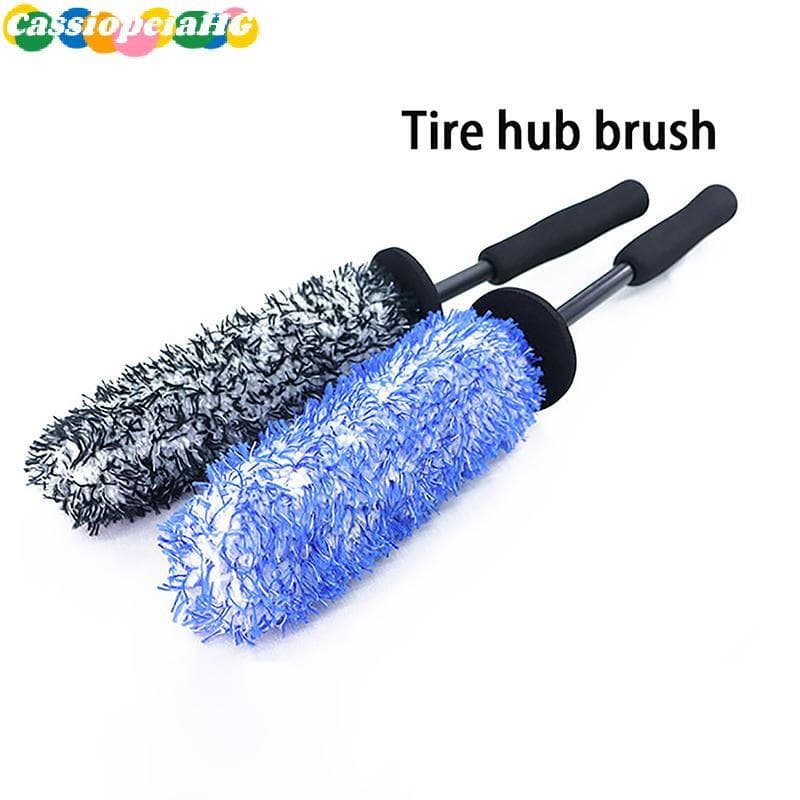 (Cassiopeiahg) Rodas Escova Lavagem De Carro Super Microfibra Premium Alça Antiderrapante Fácil De Limpar Jantes Raios B