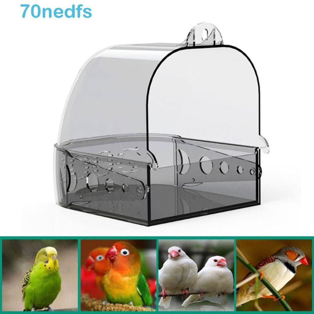 NEDFS Banheira De Papagaio , Caixa De Chuveiro Antiderrapante Para Pássaros , Estilo Gaveta , Plástico Suspensa Periquit
