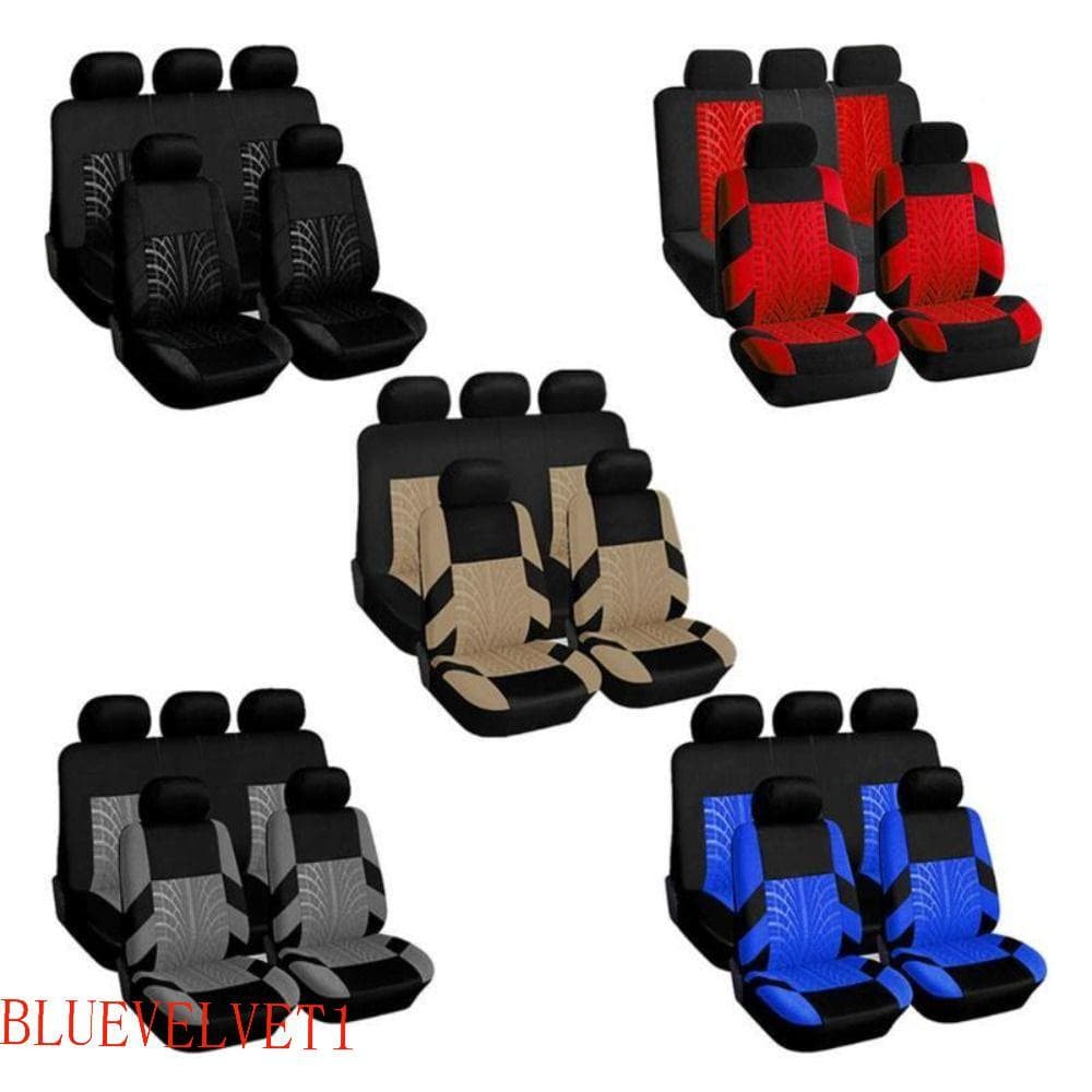 BLUEVELVET1 Capa De Assento De Carro Confortável Detalhe Estilo Cadeira Dianteira Unissex Almofada Traseira Automática
