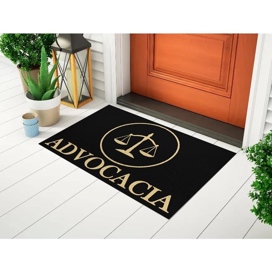 Tapete Advocacia Capacho Preto Para Advogado