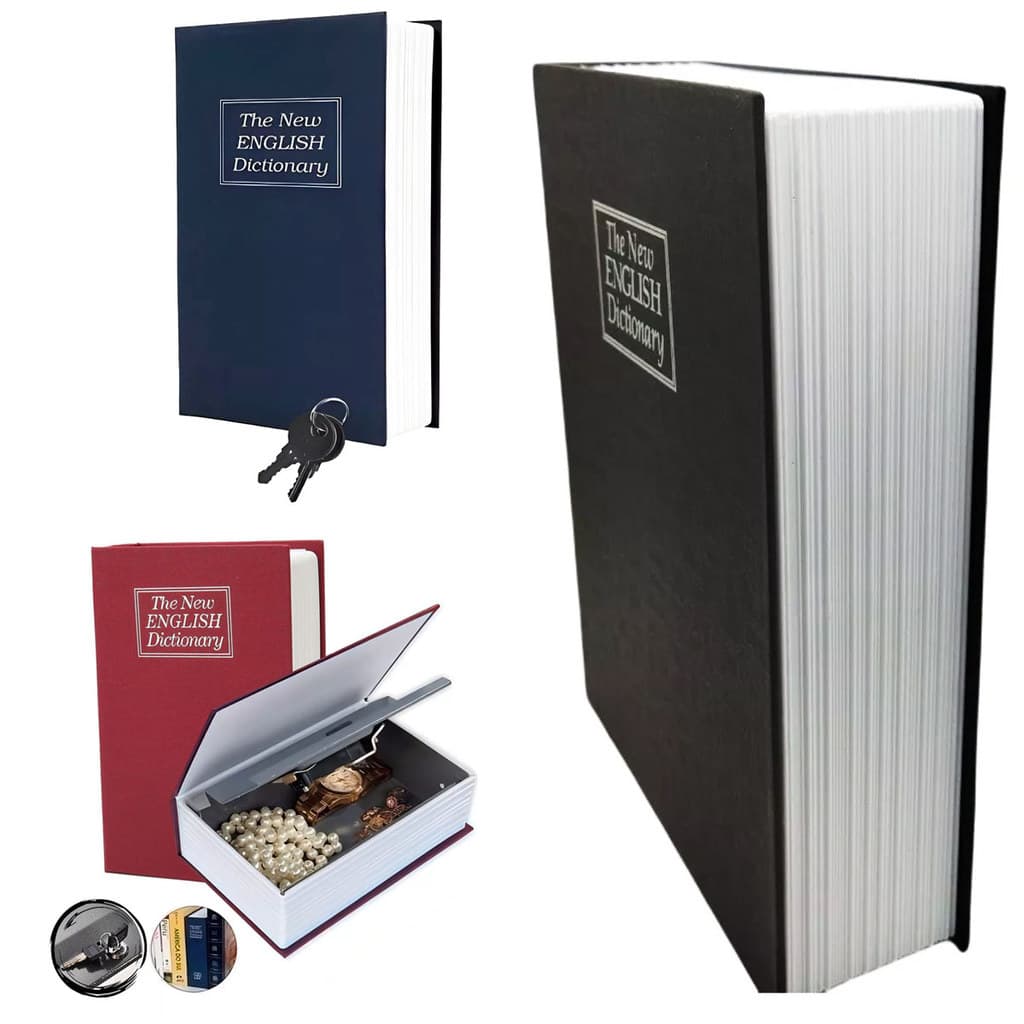 Cofre Camuflado Forma De Livro Dicionário Chave