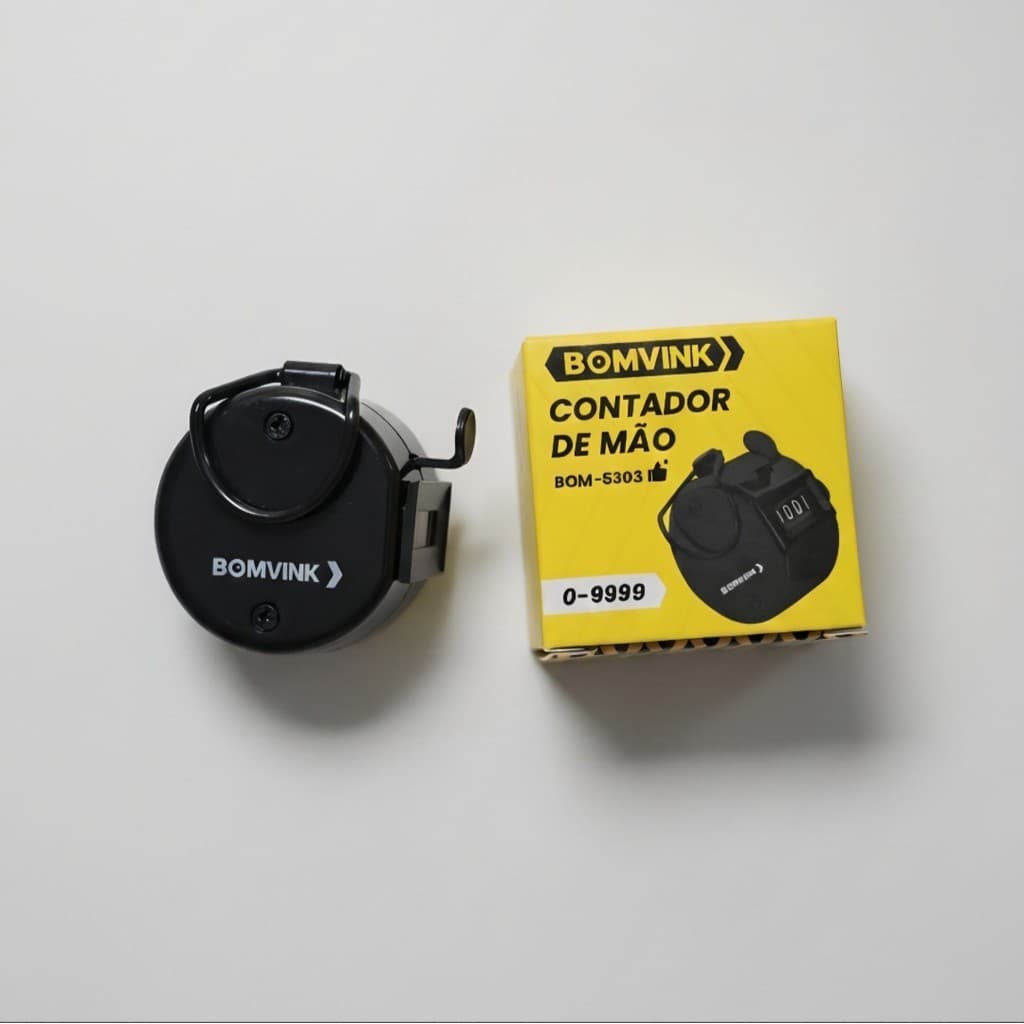 Contador Mecânico de Mão 4 Dígitos – Contagem de 0 a 9999
