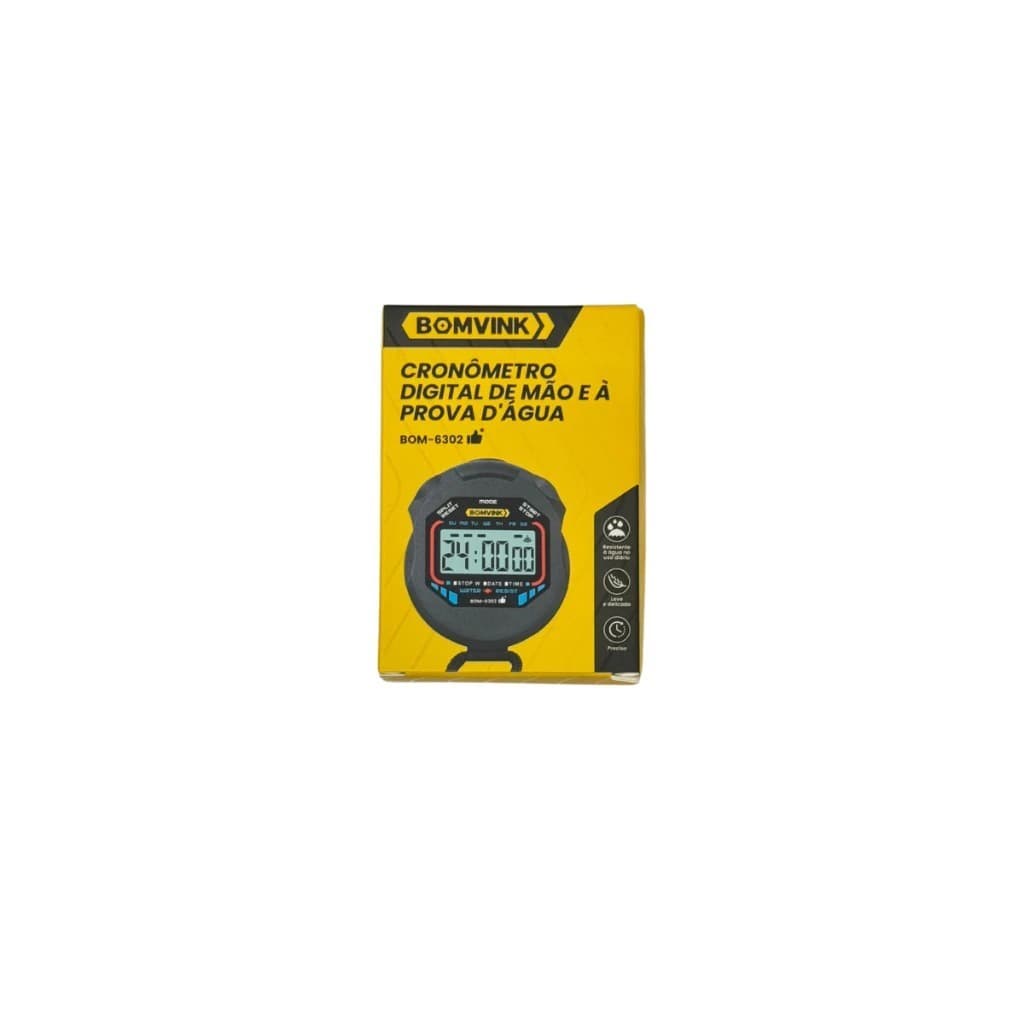 Cronômetro Digital Portátil Profissional com Corda e Função Alarme