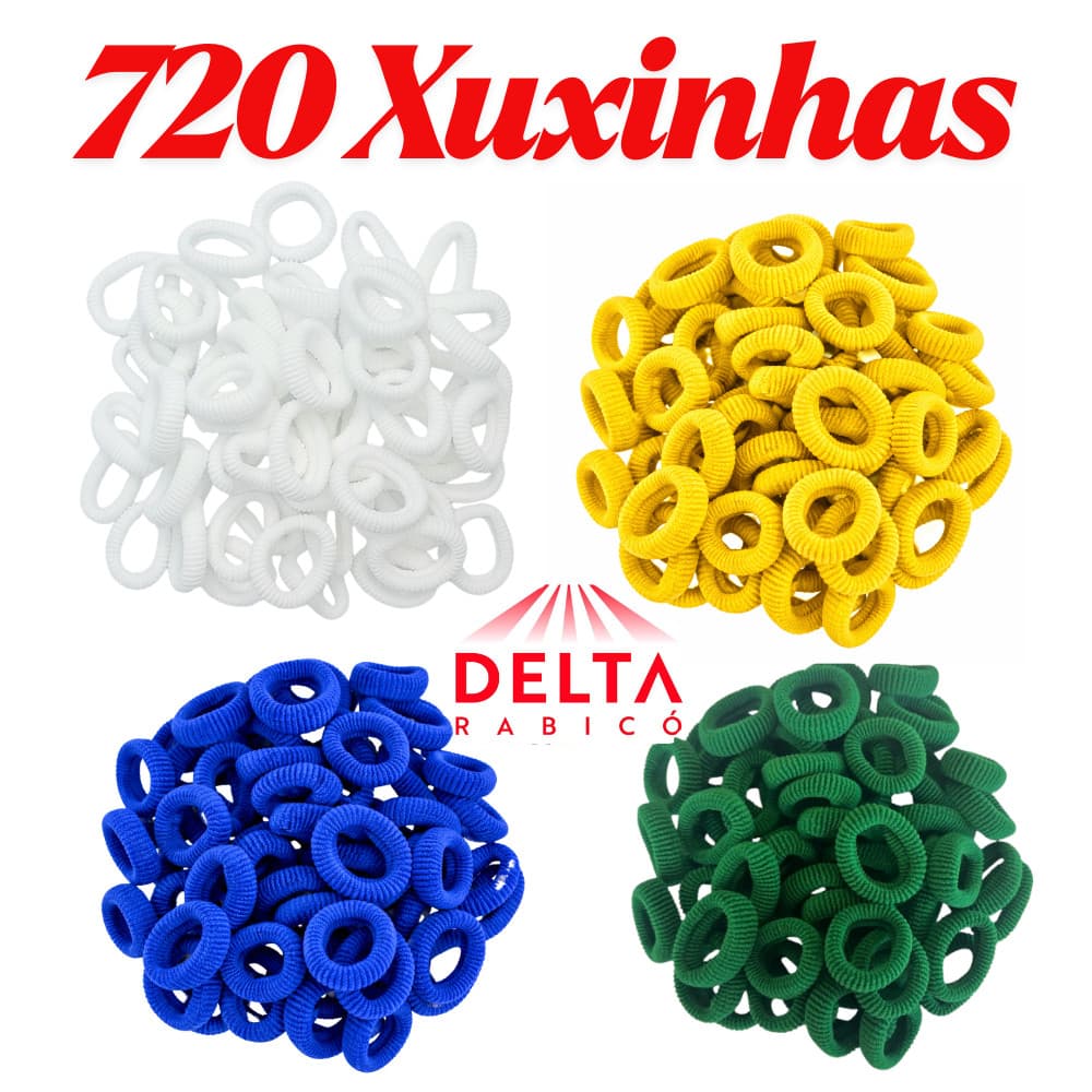 Atacado 720 Xuxinhas Copa do Mundo Brasil (Azul/Amarelo/Verde/Branco)