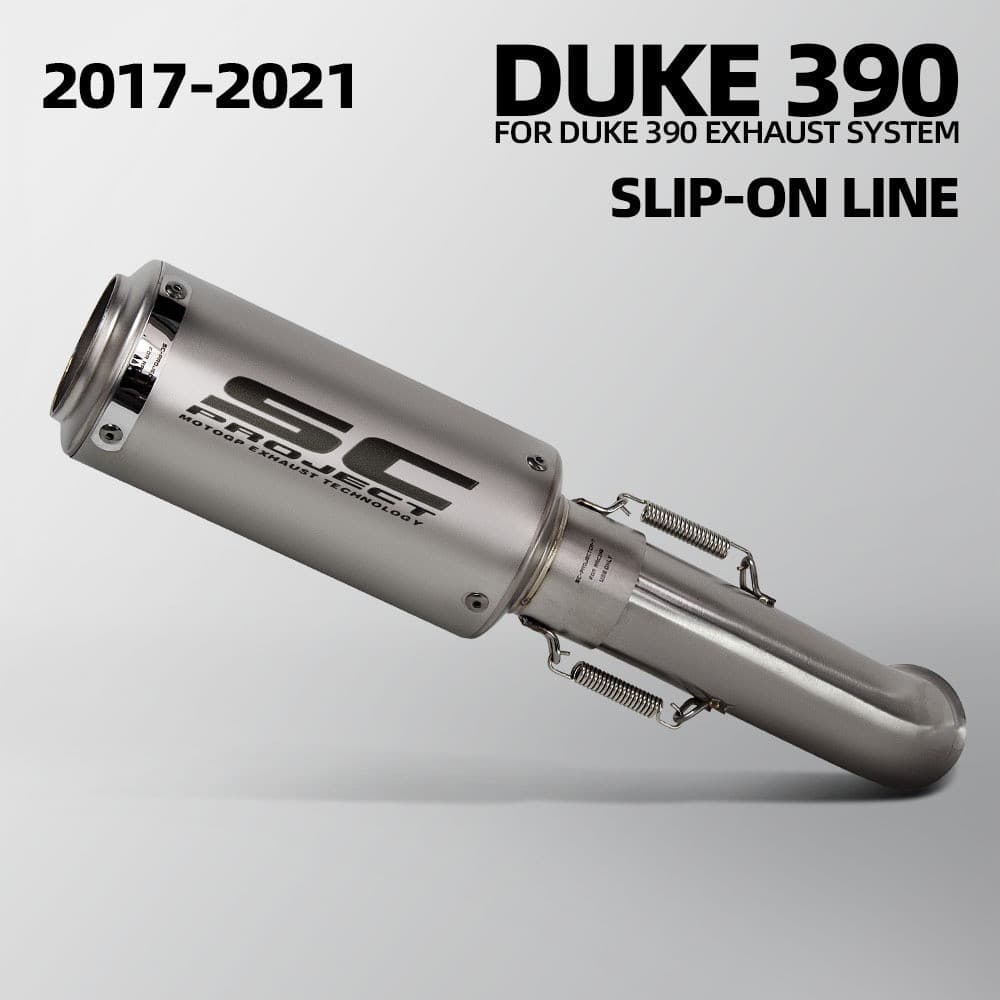 Silenciador de Escape SC Project DUKE390 para KTM Duke250 RC250 RC390 2017-2021, Silenciador Modificado para Motocicleta