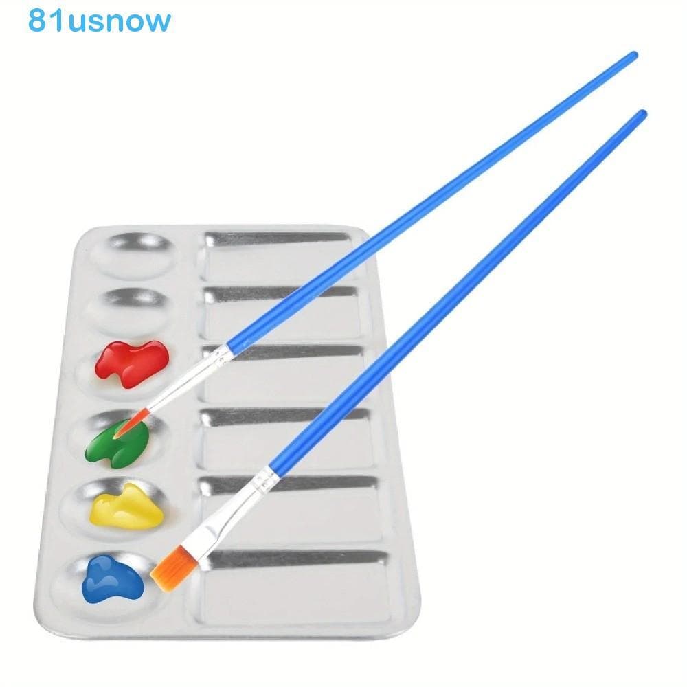 Paleta De Pintura USNOW1 , Bandeja Aquarela Reutilizável Redonda Quadrada Pigmento De Tinta Fácil De Enxaguar