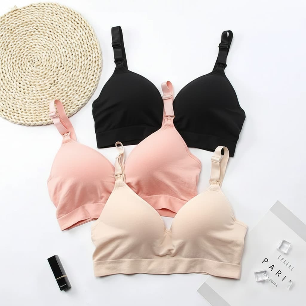 Kit 2 Sutiã Amamentação Reforçada Sem Aro Bojo Embutido FOFINHO