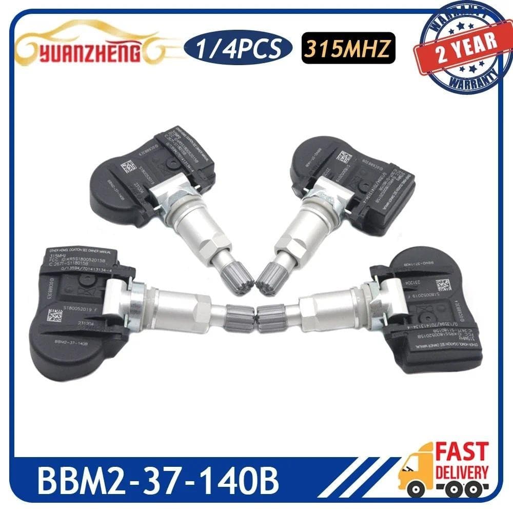 Sensor De Monitor De Pressão Dos Pneus BBM2-37-140B TPMS Para Mazda 2 3 5 6 CX-7-9 RX-8 MX-5 Miata 2009-2014 315MHz 3714
