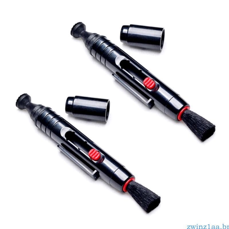 zwinz1aa 2 Peças Caneta Limpeza Lente Câmera Removedor Poeira Para DSLR Design Cabeça Dupla Fácil