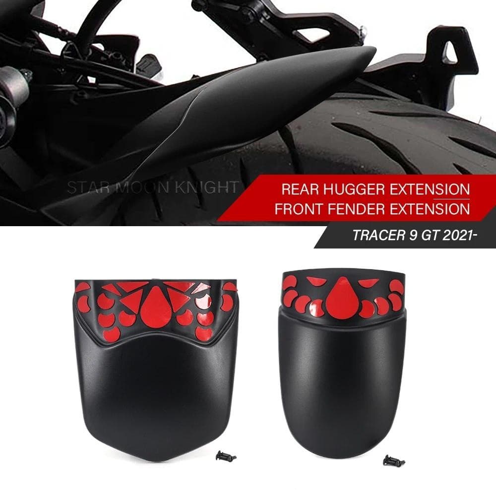 Acessórios Da Motocicleta Dianteiro/Traseiro Fender Paralama Extensor Hugger Extensão Reequipamento Para Yamaha Tracer 9