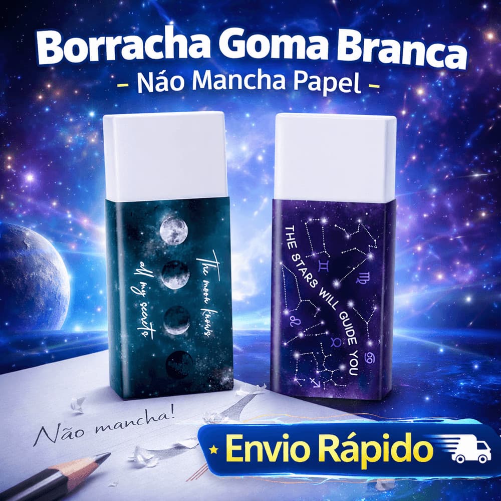 Borracha Goma Branca Tilibra Magic Escolar Macia Alta Precisão Não Mancha Papel Apagar Lápis Sortida Envio Rápido