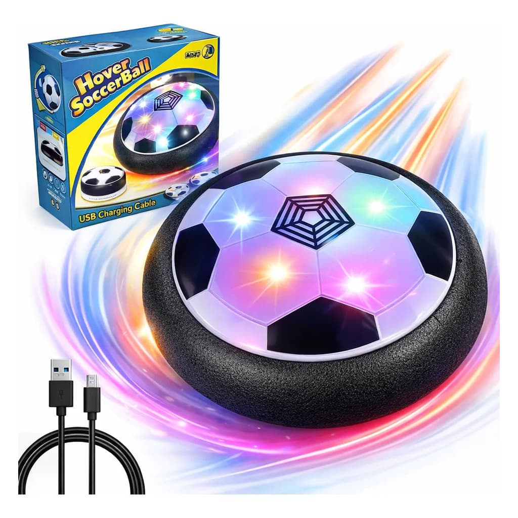 Bola Futebol Flutuante Hover Soccer Ball com Luz LED Brinquedo Infantil